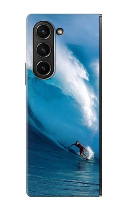S0438 Hawaii Surf Etui Coque Housse pour Samsung Galaxy Z Fold 5