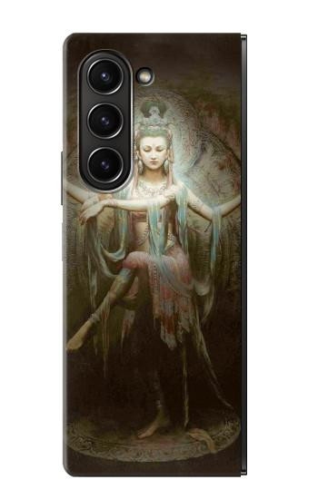S0787 Guan Yin Etui Coque Housse pour Samsung Galaxy Z Fold 5
