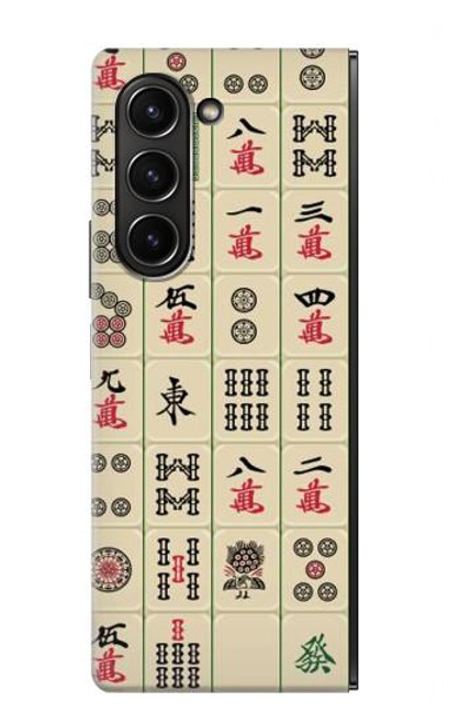 S0802 Mahjong Etui Coque Housse pour Samsung Galaxy Z Fold 5