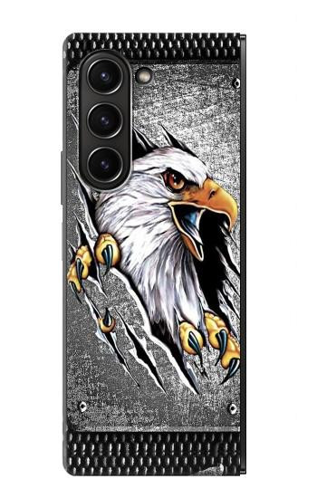 S0855 Aigle Métal Etui Coque Housse pour Samsung Galaxy Z Fold 5
