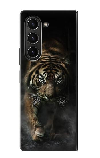 S0877 Tigre du Bengale Etui Coque Housse pour Samsung Galaxy Z Fold 5