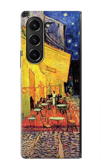 S0929 Van Gogh Café Terrasse Etui Coque Housse pour Samsung Galaxy Z Fold 5