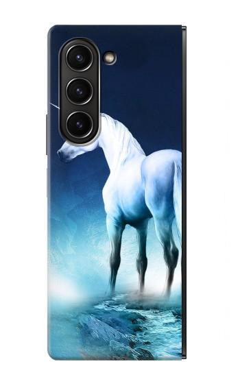 S1130 licorne Cheval Etui Coque Housse pour Samsung Galaxy Z Fold 5