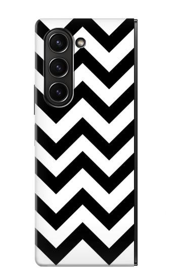 S1613 Chevron Zigzag Etui Coque Housse pour Samsung Galaxy Z Fold 5