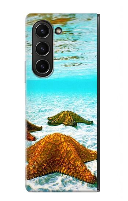 S1679 Étoile de mer plage de la mer Etui Coque Housse pour Samsung Galaxy Z Fold 5