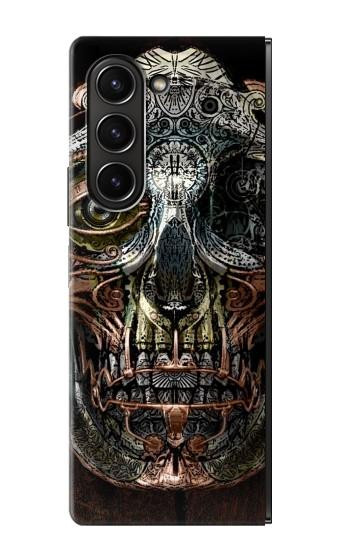 S1685 Crâne Steampunk Etui Coque Housse pour Samsung Galaxy Z Fold 5