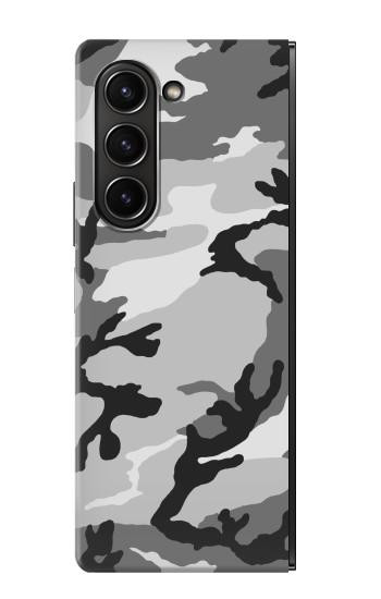 S1721 Neige Camouflage Imprimé graphique Etui Coque Housse pour Samsung Galaxy Z Fold 5