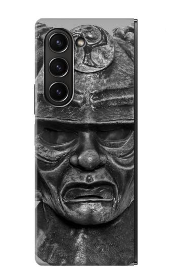 S1827 Japon Samurai Casque Etui Coque Housse pour Samsung Galaxy Z Fold 5