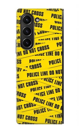 S2088 Banderole de la police ne pas dépasser Etui Coque Housse pour Samsung Galaxy Z Fold 5