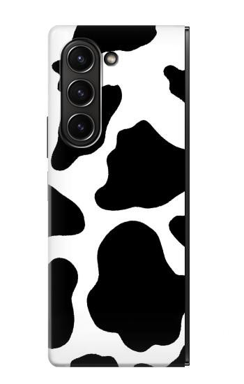 S2096 Motif de vache transparente Etui Coque Housse pour Samsung Galaxy Z Fold 5