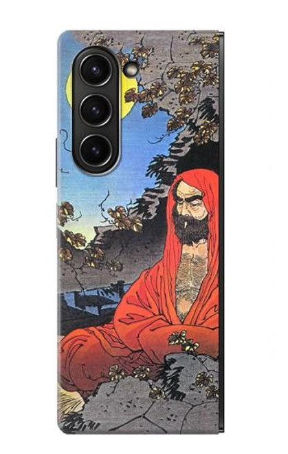 S2234 Maître Zen Bodhidharma Yoshitoshi Etui Coque Housse pour Samsung Galaxy Z Fold 5