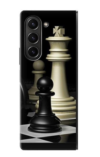S2262 Roi d'échecs Etui Coque Housse pour Samsung Galaxy Z Fold 5