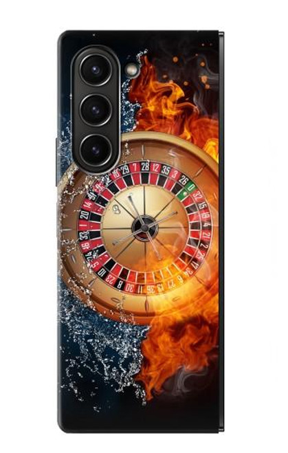 S2289 Roulette Casino Pari Etui Coque Housse pour Samsung Galaxy Z Fold 5