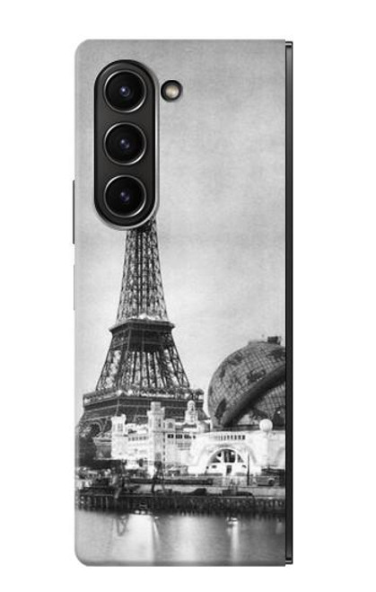 S2350 Vieille Tour Eiffel Paris Etui Coque Housse pour Samsung Galaxy Z Fold 5