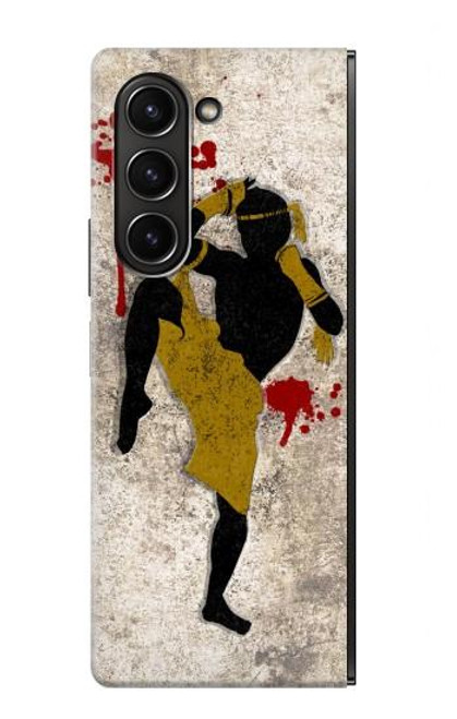 S2635 Muay Thai Kickboxing Lutte sang Etui Coque Housse pour Samsung Galaxy Z Fold 5