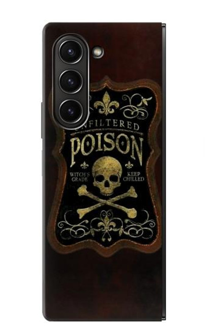 S2649 Poison sans filtre Bouteille en verre Millésime Etui Coque Housse pour Samsung Galaxy Z Fold 5