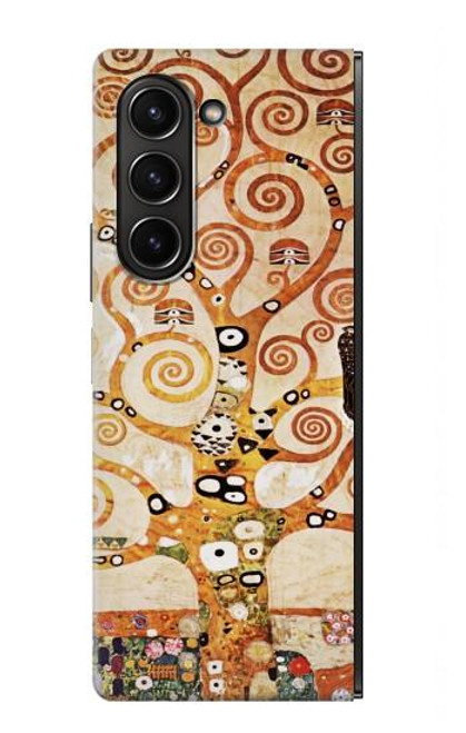 S2723 L'arbre de vie Gustav Klimt Etui Coque Housse pour Samsung Galaxy Z Fold 5