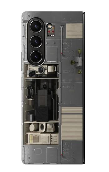 S2814 Vaisseau spatial Apollo Etui Coque Housse pour Samsung Galaxy Z Fold 5