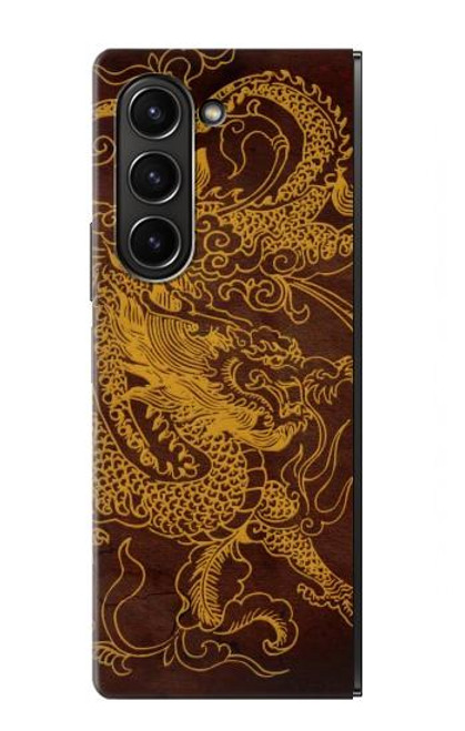 S2911 Dragon chinois Etui Coque Housse pour Samsung Galaxy Z Fold 5