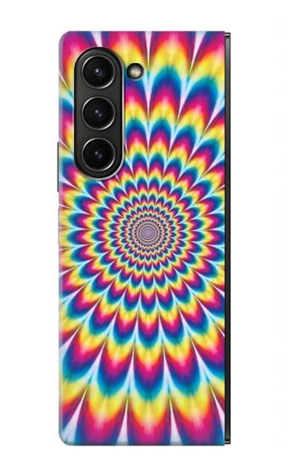 S3162 psychédélique coloré Etui Coque Housse pour Samsung Galaxy Z Fold 5