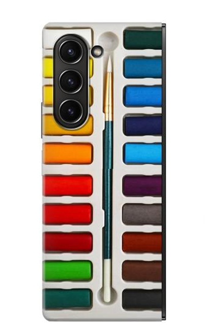 S3243 Ensemble de peinture aquarelle Etui Coque Housse pour Samsung Galaxy Z Fold 5