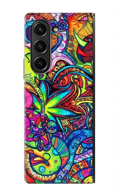 S3255 Motif Art coloré Etui Coque Housse pour Samsung Galaxy Z Fold 5