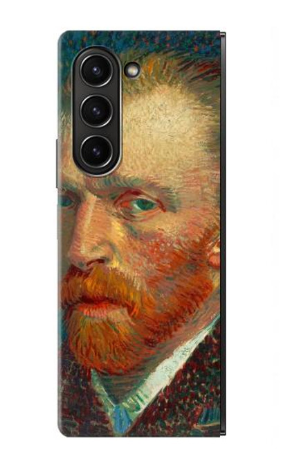 S3335 Vincent Van Gogh Autoportrait Etui Coque Housse pour Samsung Galaxy Z Fold 5