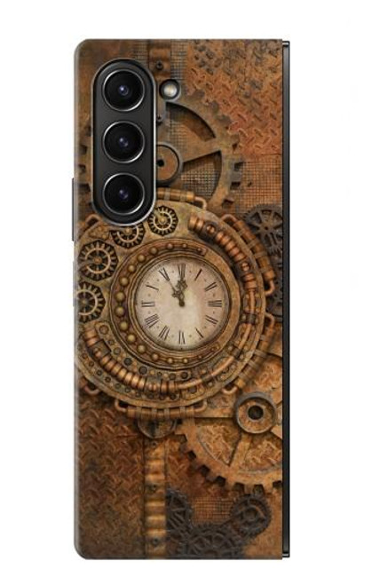 S3401 Horloge vitesse Steampunk Etui Coque Housse pour Samsung Galaxy Z Fold 5