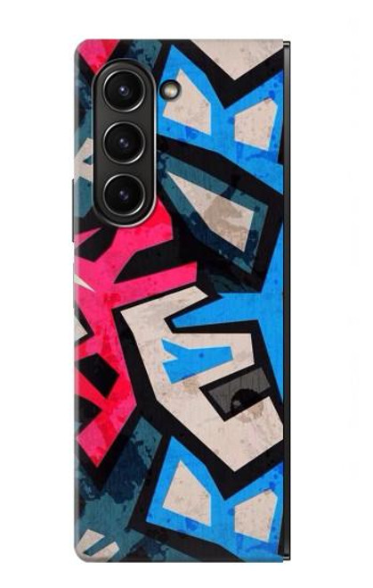 S3445 Art Graffiti rue Etui Coque Housse pour Samsung Galaxy Z Fold 5