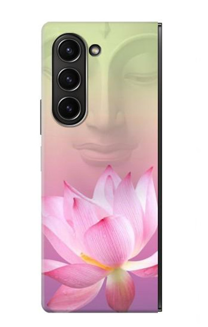 S3511 Fleur de lotus Bouddhisme Etui Coque Housse pour Samsung Galaxy Z Fold 5