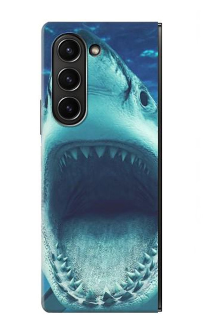 S3548 Requin-tigre Etui Coque Housse pour Samsung Galaxy Z Fold 5