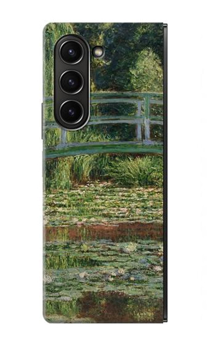 S3674 Claude Monet La passerelle japonaise et la piscine de nénuphars Etui Coque Housse pour Samsung Galaxy Z Fold 5