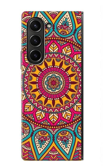 S3694 Modèle d'art hippie Etui Coque Housse pour Samsung Galaxy Z Fold 5