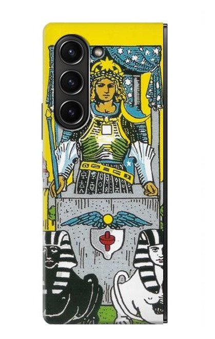 S3739 Carte de tarot le char Etui Coque Housse pour Samsung Galaxy Z Fold 5