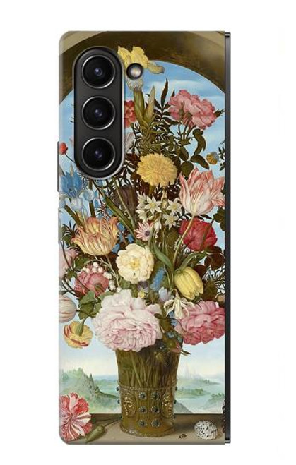 S3749 Vase de fleurs Etui Coque Housse pour Samsung Galaxy Z Fold 5