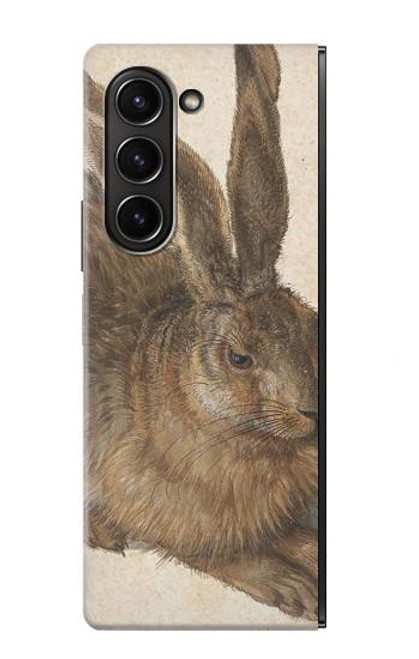 S3781 Albrecht Durer Young Hare Etui Coque Housse pour Samsung Galaxy Z Fold 5