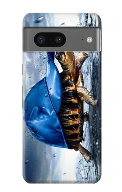 S0084 Tortue sous la pluie Etui Coque Housse pour Google Pixel 7a