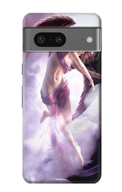 S0407 fantaisie Ange Etui Coque Housse pour Google Pixel 7a
