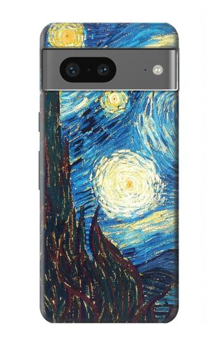 S0582 Van Gogh Starry Nights Etui Coque Housse pour Google Pixel 7a