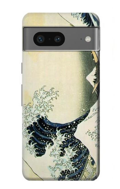 S1040 Hokusai La grande vague de Kanagawa Etui Coque Housse pour Google Pixel 7a