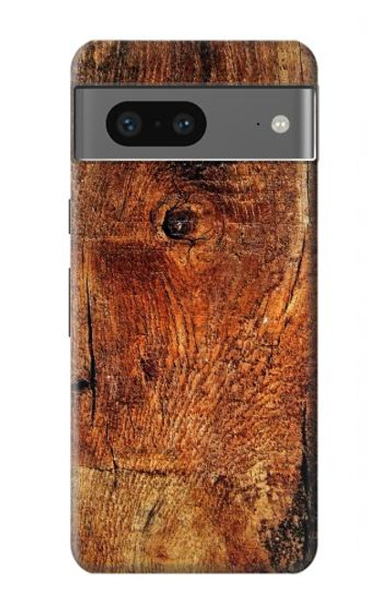 S1140 Bois graphique Etui Coque Housse pour Google Pixel 7a
