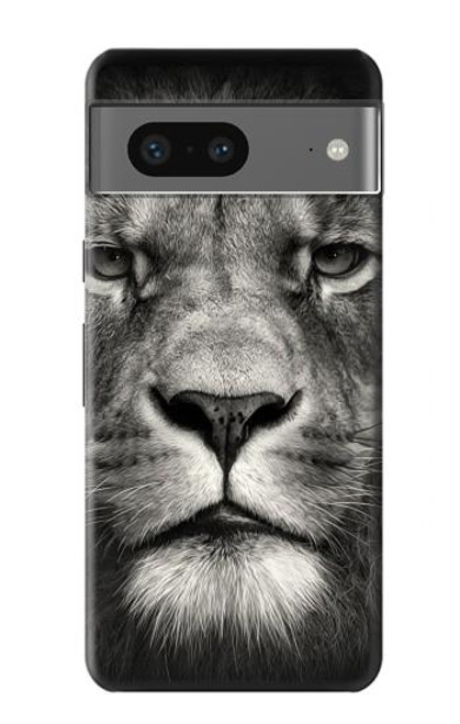 S1352 Lion Visage Etui Coque Housse pour Google Pixel 7a