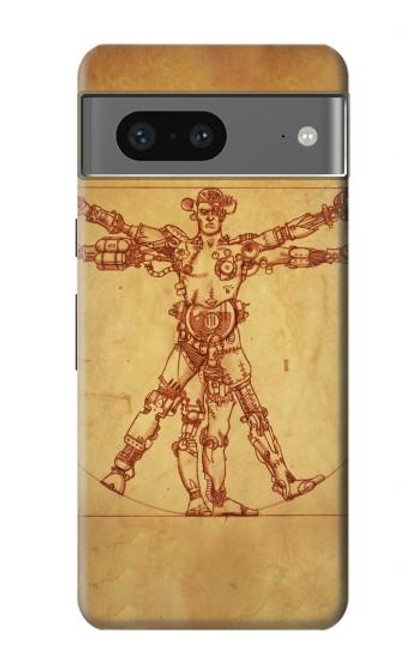 S1682 steampunk Frankenstein Etui Coque Housse pour Google Pixel 7a