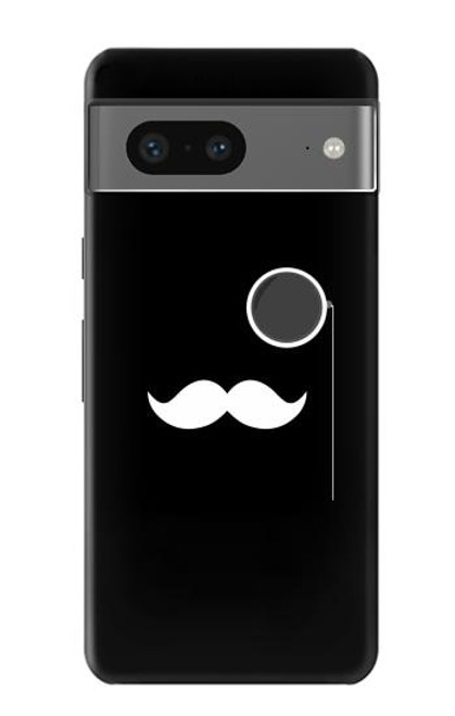 S1946 Sir Mustache Minimalisme Etui Coque Housse pour Google Pixel 7a