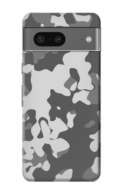 S2186 Gris Camo Camouflage Imprimé graphique Etui Coque Housse pour Google Pixel 7a