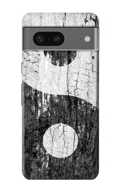 S2489 Yin Yang Bois imprimé graphique Etui Coque Housse pour Google Pixel 7a