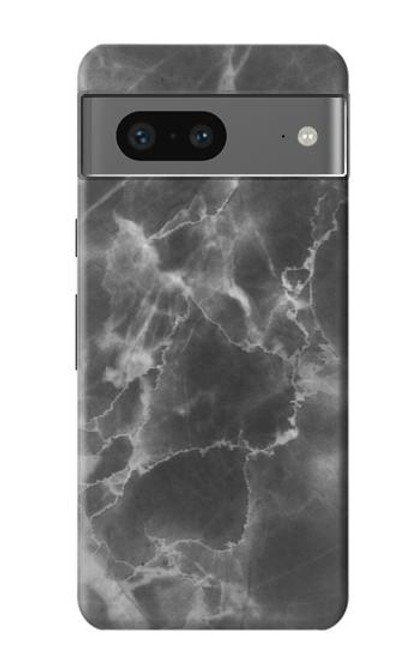 S2526 Noir Marbre imprimé graphique Etui Coque Housse pour Google Pixel 7a