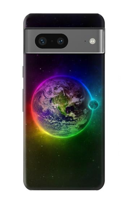 S2570 planète colorée Etui Coque Housse pour Google Pixel 7a
