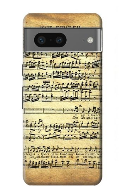 S2667 Fowler Mozart Partitions Etui Coque Housse pour Google Pixel 7a