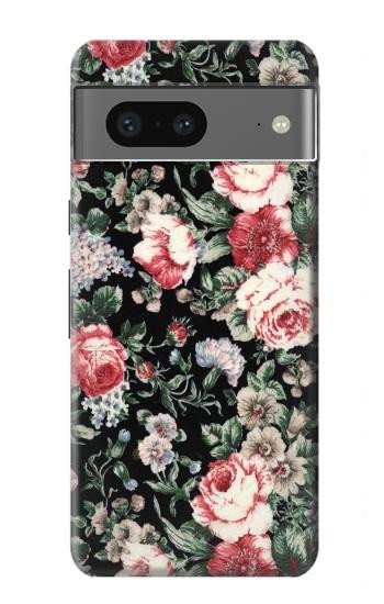 S2727 Motif Rose millésimé Etui Coque Housse pour Google Pixel 7a